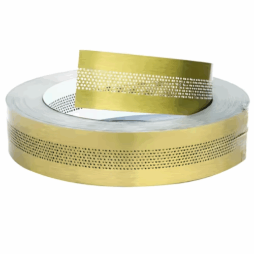 AIMA │ Golden │ Flat Mirror Circular Hole Aluminium Coil