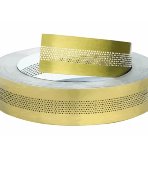 AIMA │ Golden │ Flat Mirror Circular Hole Aluminium Coil