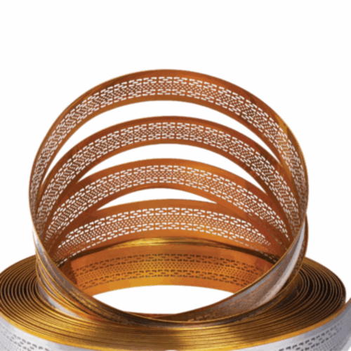 AIMA │ Mirror Gold │ Edge Punched Hole Aluminium Coil
