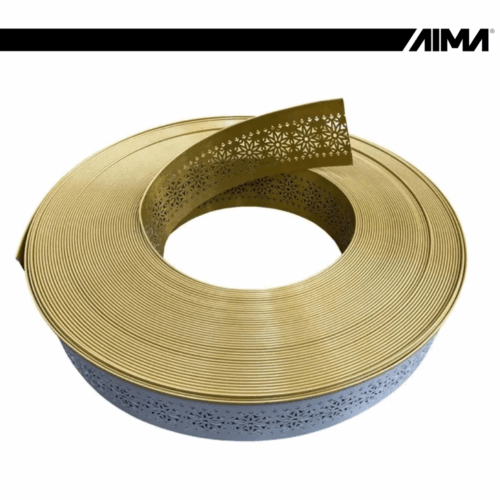 Edge Mirror Gold Floral Hole