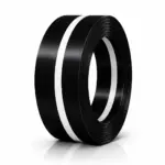 3D PVC - Black Middle White