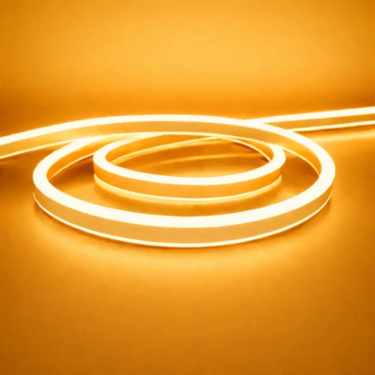 Golden Yellow Neon Light